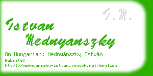 istvan mednyanszky business card